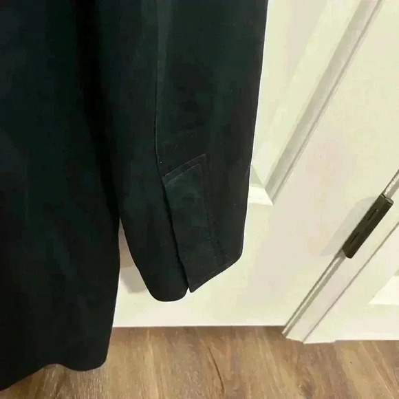 Coach Women's Black Button Down Trench Coat  Fall Cotton Classic Size XS - Picture 7 of 7